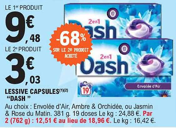 LESSIVE CAPSULES "DASH"