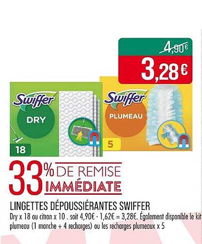 LINGETTES DÉPOUSSIÉRANTES SWIFFER