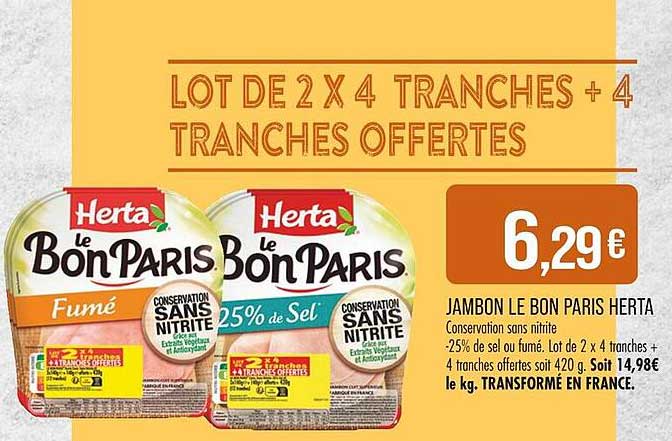 LOT DE 2 X 4 TRANCHES + 4 TRANCHES OFFERTES