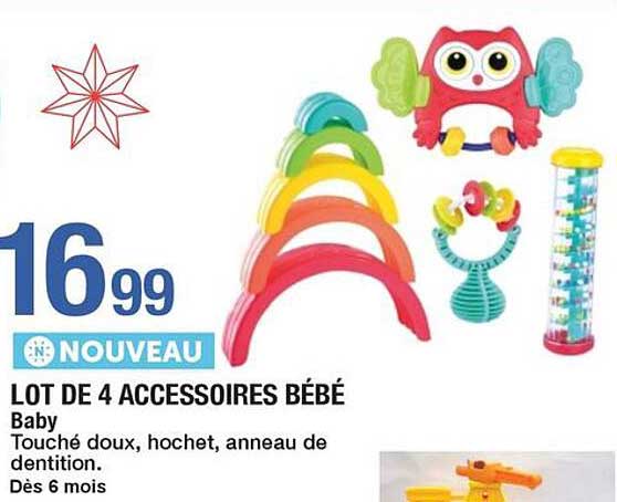 LOT DE 4 ACCESSOIRES BÉBÉ