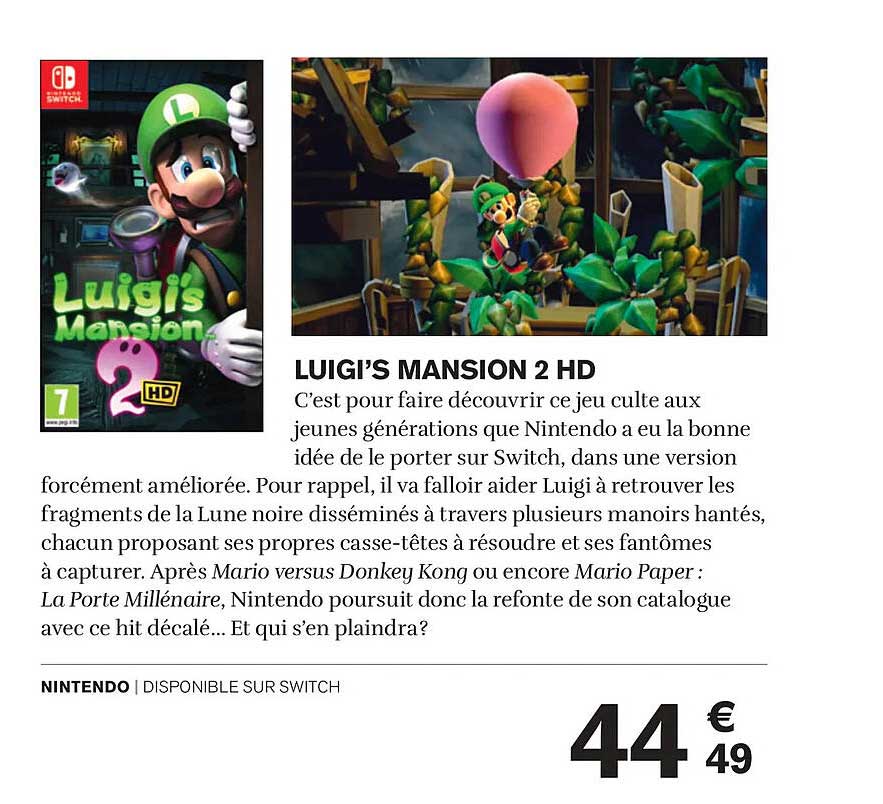 LUIGI’S MANSION 2 HD