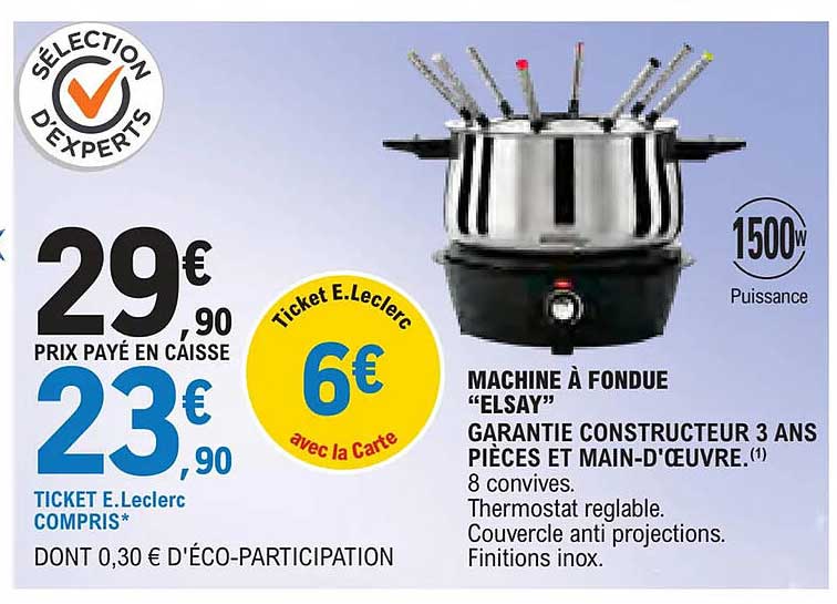 MACHINE À FONDUE “ELSAY”