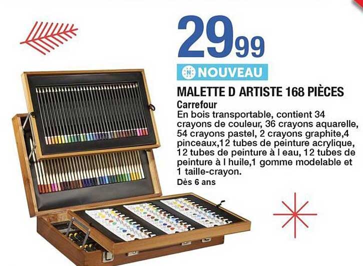 MALETTE D ARTISTE 168 PIÈCES