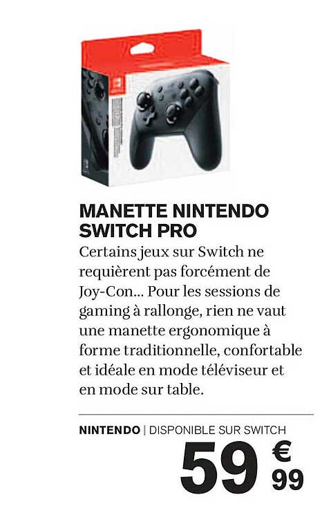 MANETTE NINTENDO SWITCH PRO