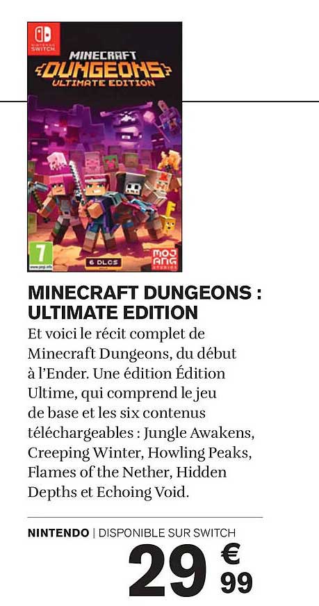 MINECRAFT DUNGEONS : ULTIMATE EDITION