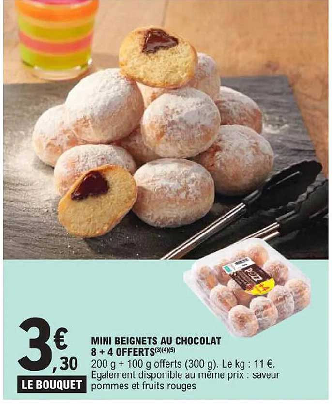 MINI BEIGNETS AU CHOCOLAT 8 + 4 OFFERTS