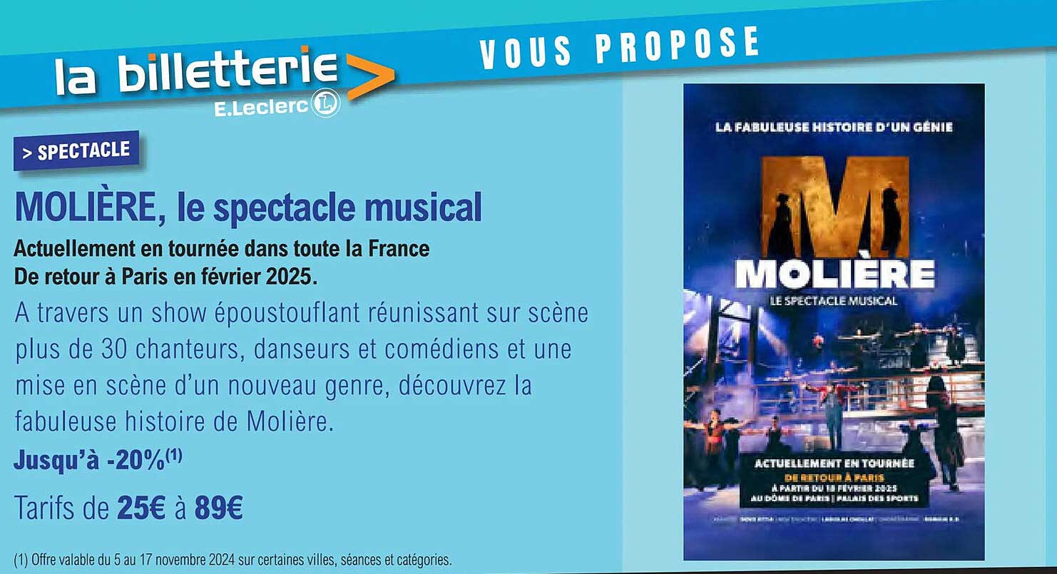 MOLIÈRE, le spectacle musical