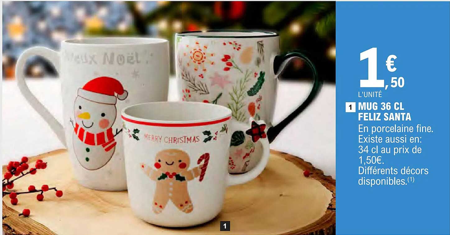 MUG 36 CL FELIZ SANTA