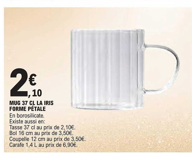 MUG 37 CL LA IRIS FORME PÉTALE