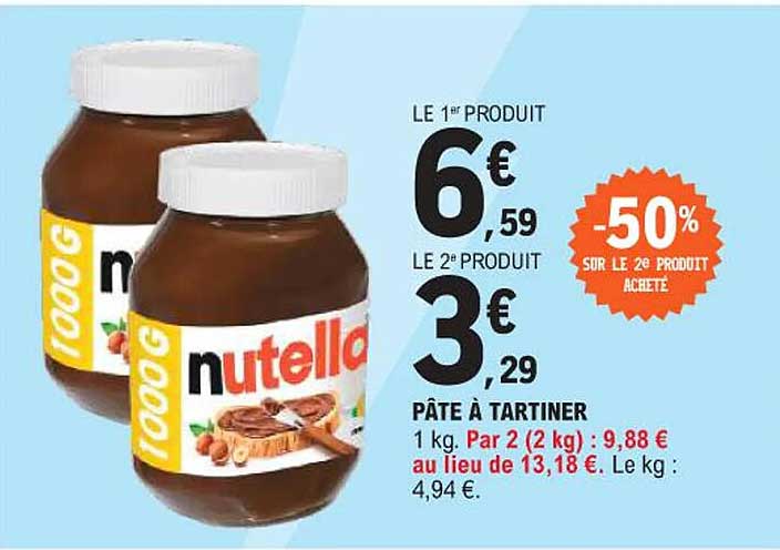 nutella  
PÂTE À TARTINER