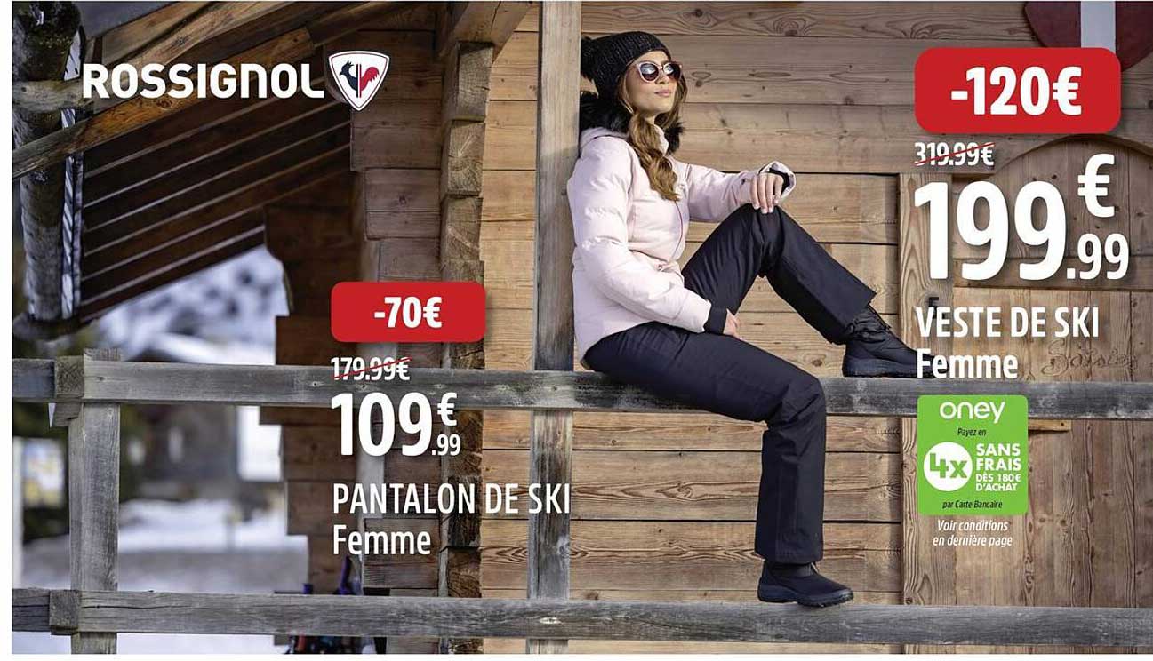 PANTALON DE SKI Femme  
VESTE DE SKI Femme