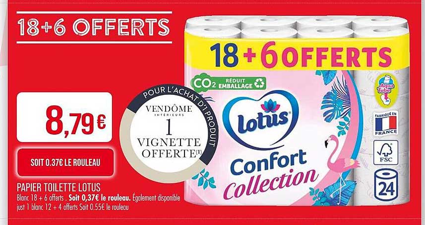 Papier toilette Lotus Confort collection