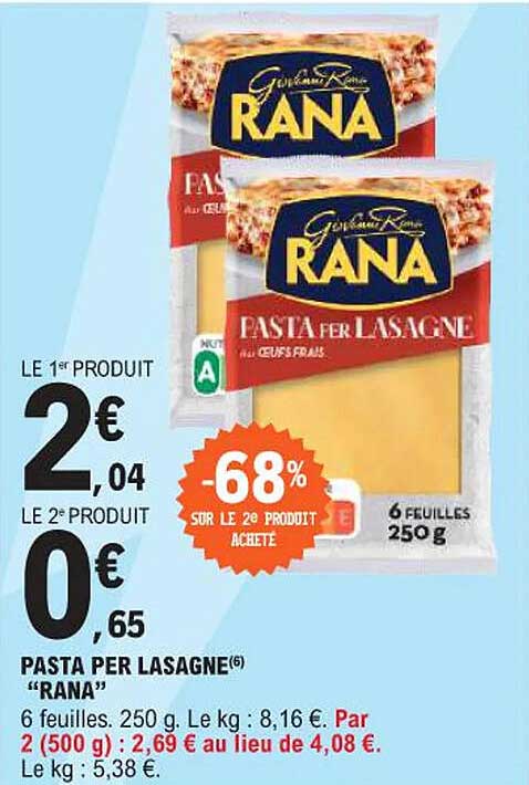 Pasta per lasagne "Rana"