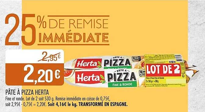 PÂTE À PIZZA HERTA