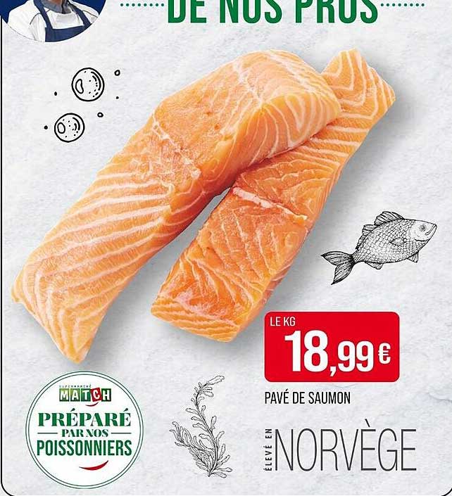 PAVÉ DE SAUMON ÉLEVÉ EN NORVÈGE