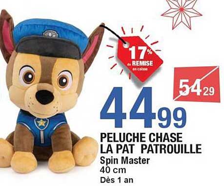 PELUCHE CHASE LA PAT PATROUILLE