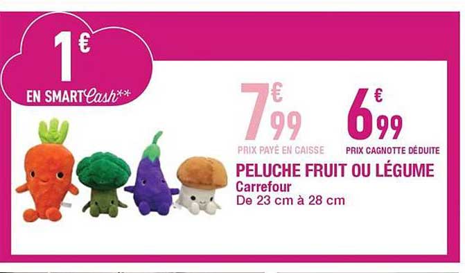 PELUCHE FRUIT OU LÉGUME