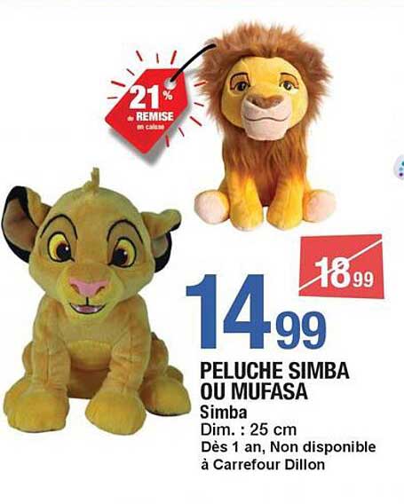 PELUCHE SIMBA OU MUFASA