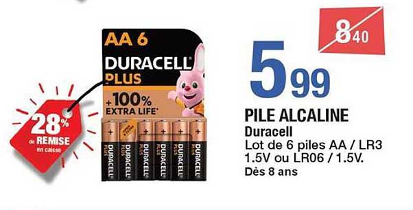 PILE ALCALINE Duracell