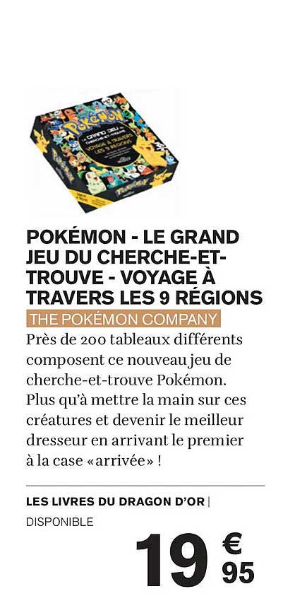 POKÉMON - LE GRAND JEU DU CHERCHE-ET-TROUVE - VOYAGE À TRAVERS LES 9 RÉGIONS