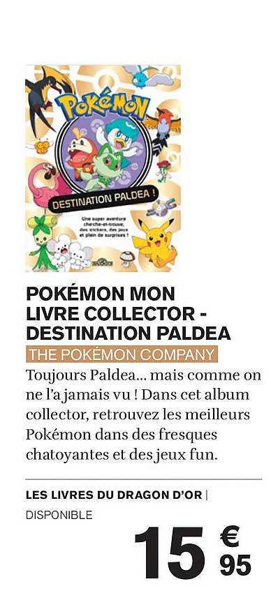 POKÉMON MON LIVRE COLLECTOR - DESTINATION PALDEA