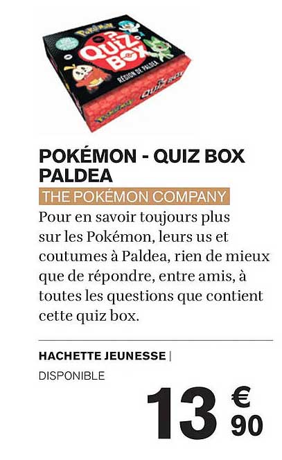 POKÉMON - QUIZ BOX PALDEA