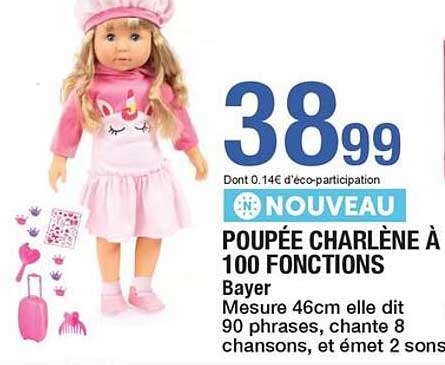 POUPÉE CHARLÈNE À 100 FONCTIONS