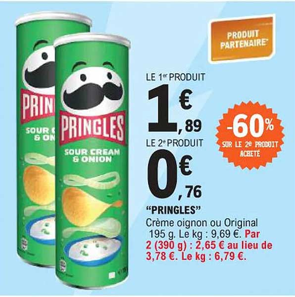 PRINGLES SOUR CREAM & ONION