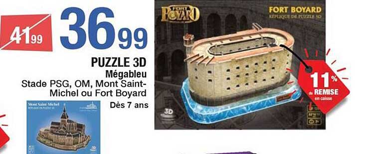 PUZZLE 3D Mégableu Fort Boyard