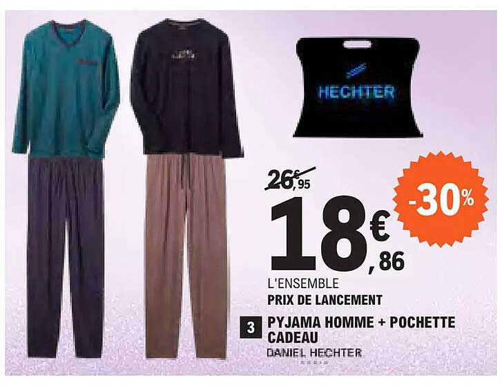 PYJAMA HOMME + POCHETTE CADEAU