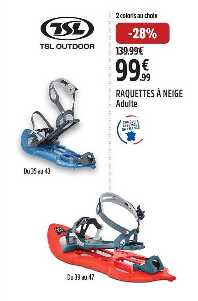 RAQUETTES À NEIGE Adulte