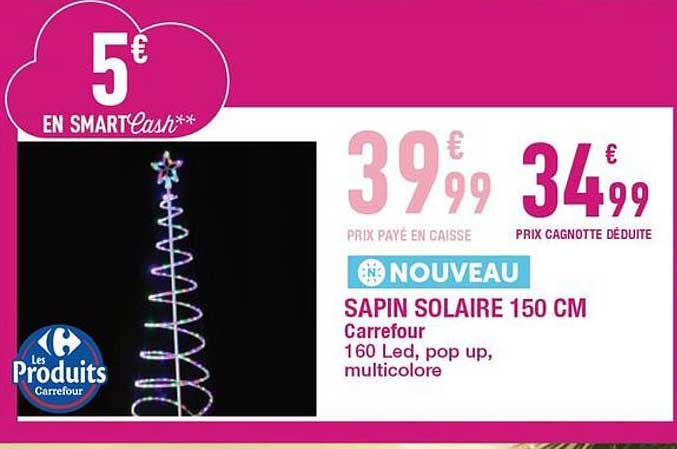 SAPIN SOLAIRE 150 CM