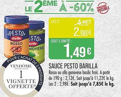 SAUCE PESTO BARILLA