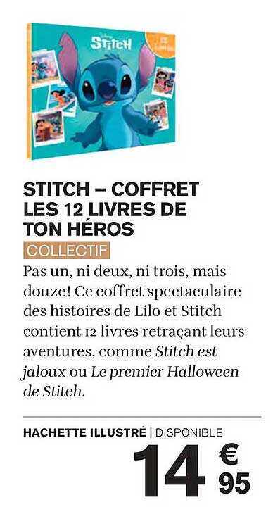 STITCH – COFFRET LES 12 LIVRES DE TON HÉROS