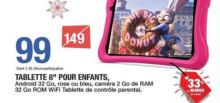 TABLETTE 8" POUR ENFANTS