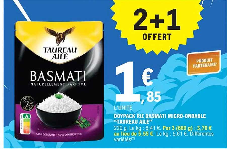 TAUREAU AILÉ BASMATI NATURELLEMENT PARFUMÉ