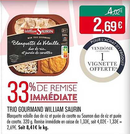 TRIO GOURMAND WILLIAM SAURIN