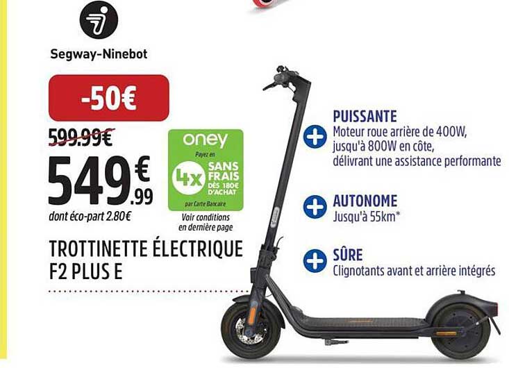 TROTTINETTE ÉLECTRIQUE F2 PLUS E