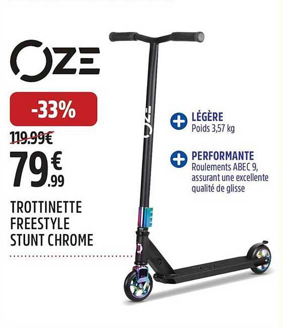 TROTTINETTE FREESTYLE STUNT CHROME