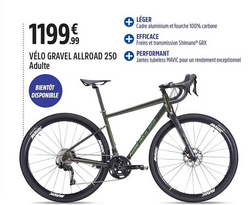 VÉLO GRAVEL ALLROAD 250 Adultes