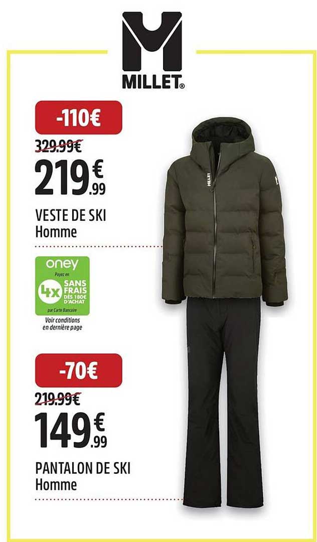 VESTE DE SKI Homme  
PANTALON DE SKI Homme