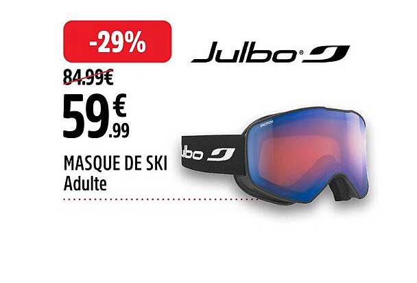 Masque De Ski Adulte offre chez Intersport