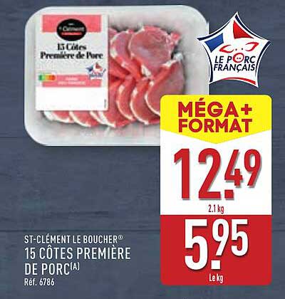 15 Côtes Première de Porc