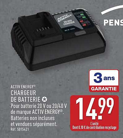 ACTIV ENERGY® CHARGEUR DE BATTERIE