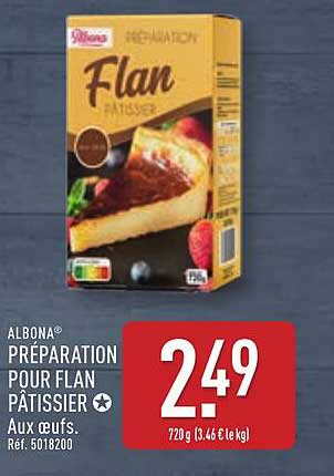 ALBONA® PRÉPARATION POUR FLAN PÂTISSIER