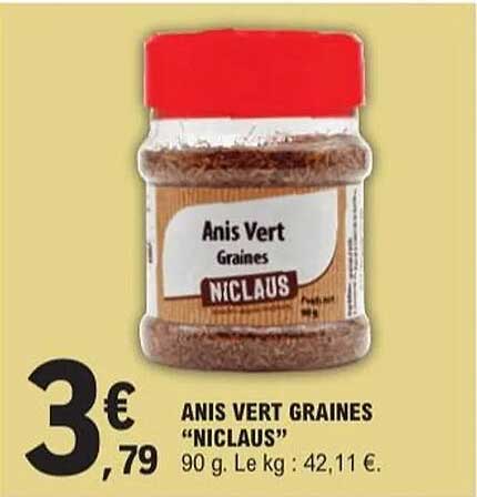 ANIS VERT GRAINES "NICLAUS"