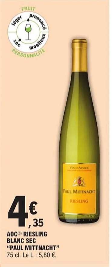 AOC Riesling Blanc Sec "Paul Mittnacht"