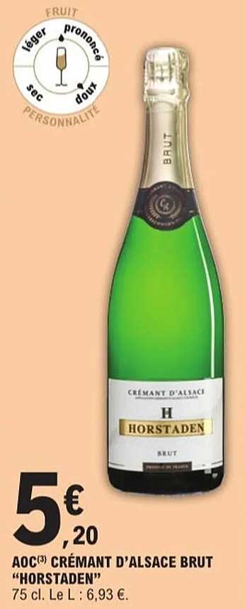 AOC(3) CRÉMANT D'ALSACE BRUT "HORSTADEN"