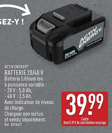 BATTERIE 20/40 V