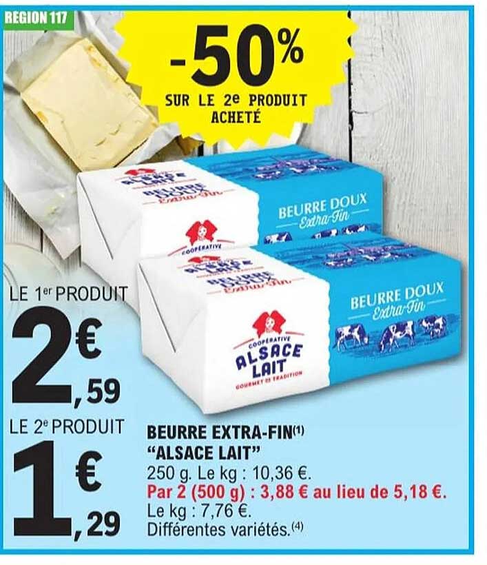 BEURRE EXTRA-FIN "ALSACE LAIT"